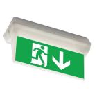 Safelux Europrisma noodverlichtingsarmatuur 250lm 2W koelwit IP65 nood-continu autotest wit