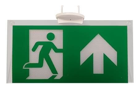 VIALED pictogramplaat folie set, persoon pijl rechtdoor / links / rechts / omlaag en wit