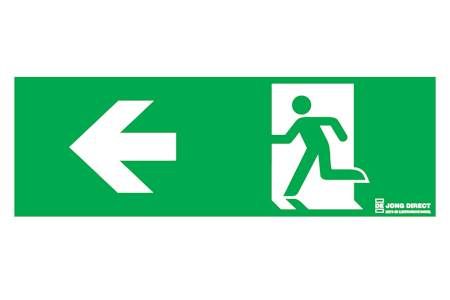 pictogram, persoon nood uit links