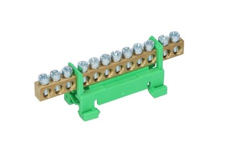 aansluitklem NPES 12x 16 qmm 63A 1-polig groen CU