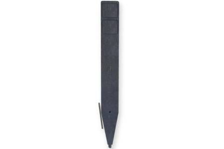 Kunststof vlakke bevestigingspaal t.b.v. camping EK en OVK verdelers 1.250 mm zwart