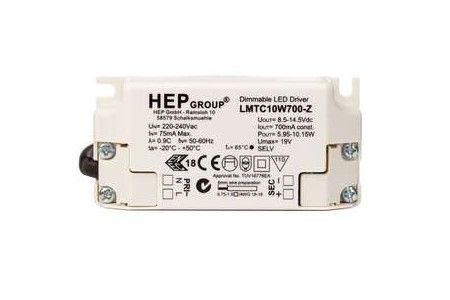 HEP LMTC leddriver DIM, 230V, 700mA, 10W