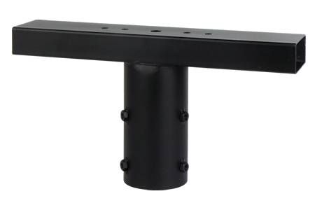 schijnwerper T-opzetstuk t.b.v. lichtmast Split Pole met voetplaat, top Ø60 mm,zwart