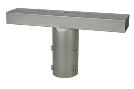 schijnwerper T-opzetstuk t.b.v. lichtmast Split Pole met voetplaat, grijs